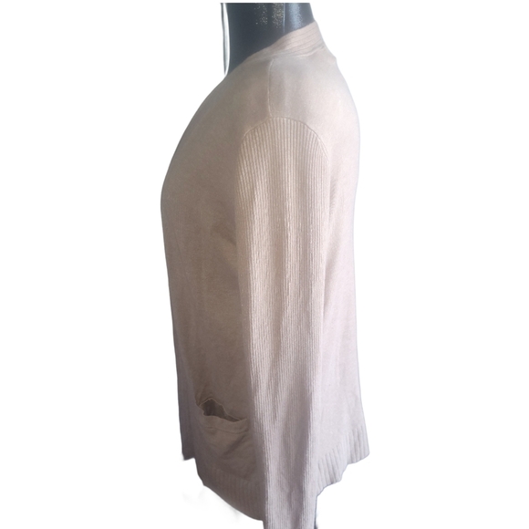 Jones New York Tan Open Front Cardigan M - Picture 5 of 7